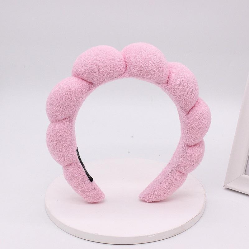 1pcs Fashion Microfiber Washing Wristbands Scrunchies Puffy Headband Spa Bubble Headband for Washing Face Makeup Shower Skincare