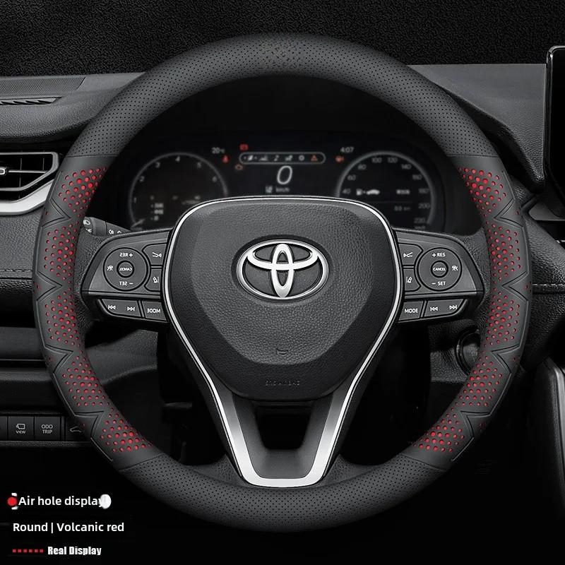 Toyota Rattöverdrag Anti-halk Svettabsorberande Andningsbar Ultratunn Slitstark Fyra Säsonger Specialbil Ratt