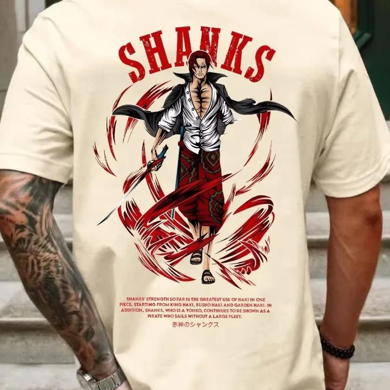 One Piece Anime Print Summer Unisexs Tshirt Unisexs And Unisexs Anime Printed New Street Hip Hop Casual Loose Parent Child Top