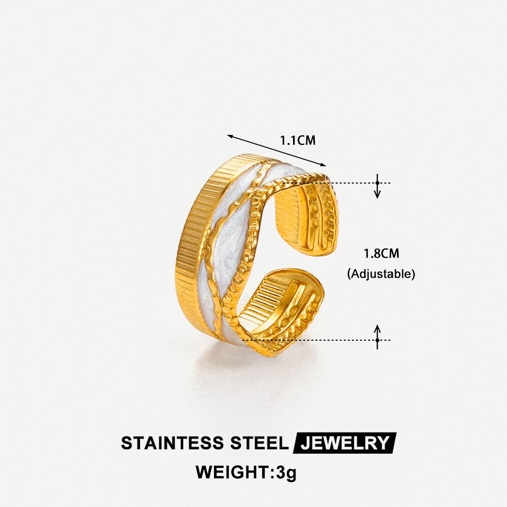 18K Gold-Plated Devil's Eye Ring - Women's Trendy Fashion Jewelry