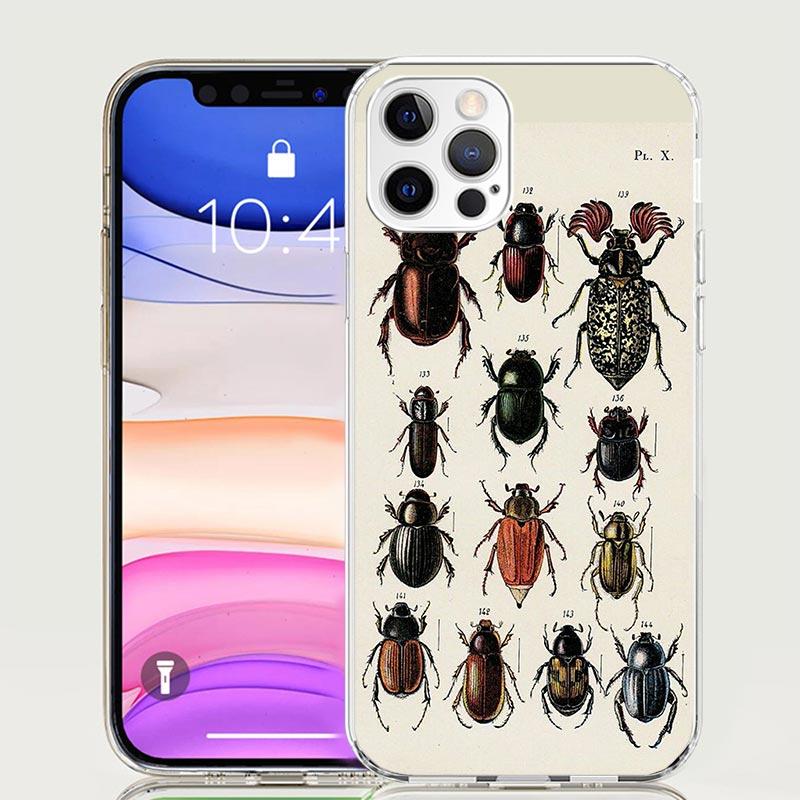 Bugs Bees Scientific Decomposition Phone Case For iPhone 17 Air 16 15 Plus 11 14 Pro Max 13 Mini 12 7 8 + SE Pattern Art Customi
