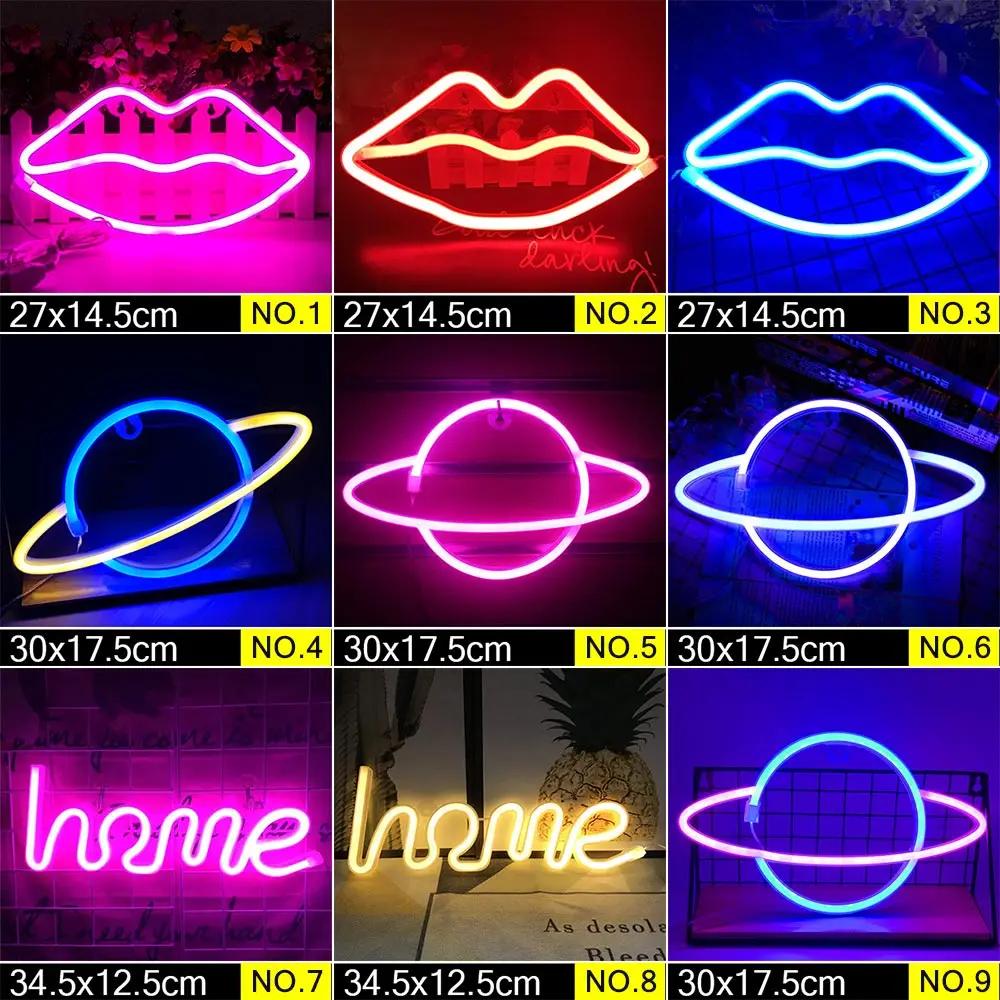 LED Neon Nattlys Skilt Veggkunst Skilt Nattlampe Jul Bursdagsgave Bryllupsfest Vegghengt Neonlampe Hjemmedekor