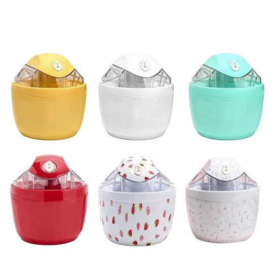 Ice Cream Making Machine Electric One-Touch Ice Cream Maker for Homemade Ice Cream Sorbet Yogurt Easy To Clean Family Dessert Maker Kitchen Essential