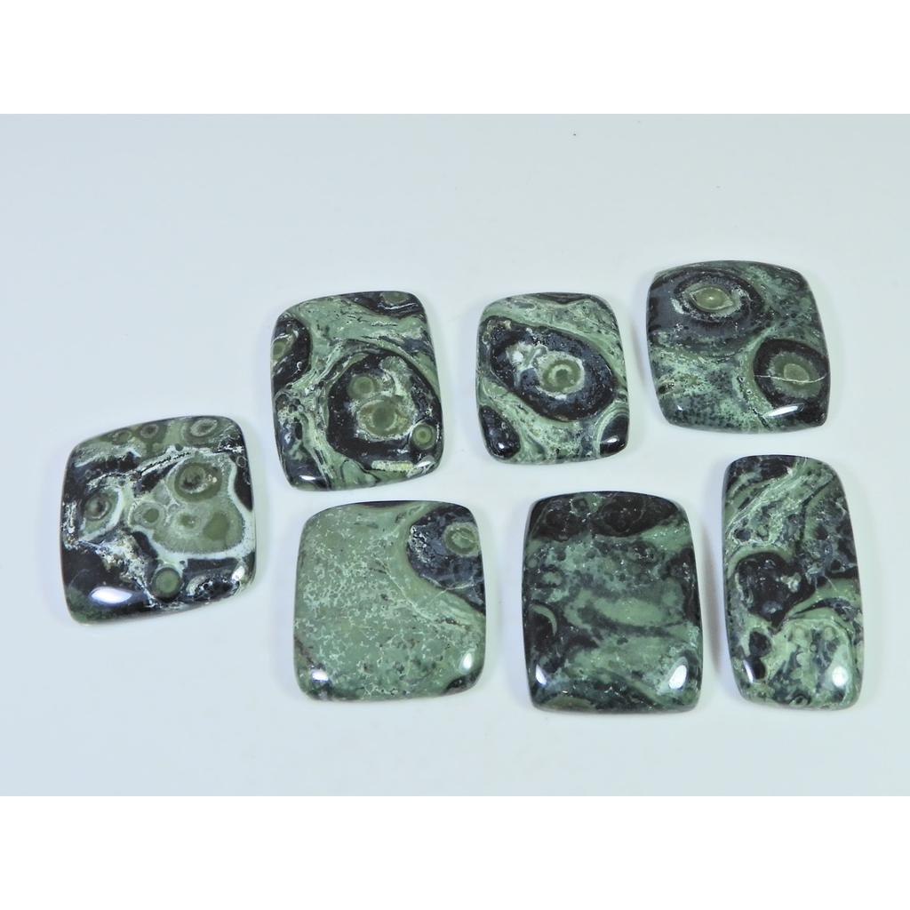 Natural Star Galaxy Kambaba Jasper Octagon Cabachon Loose Gemstone 07Pcs Lot C-2630