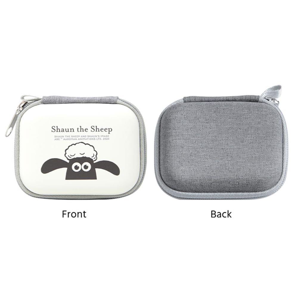 Grand Cinq Shaun the Sheep Gadget Pouch SS, Compact, Hard Storage Pouch for Accessories, Perfect for Travel and Business Trips