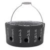 BBQ Stove Aluminum Stainless Steel Multifunctional with Portable Handle Food Charcoal Stove for Tea Making Camping