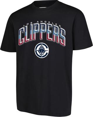 Pánské tričko NBA Los Angeles Clippers, obloukové plexi, krátký rukáv, velikost L, černá