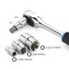 32pcs Hexagonal Bit Socket Set With 5/64-turn, 3/4-turn, And 2-turn 19mm Bit Sockets, Torque Wrench Adapters Hand Wrench Socket