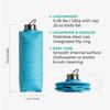 1Pc 750Ml Collapsible Water Bottle Leakproof Valve Reusable Silicone Foldable Travel Water Bottle for Gym Camping Hiking Travel