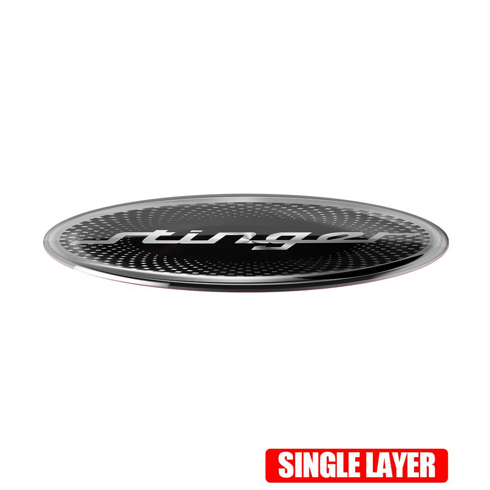3D Auto Aluminium Metall Logo Abzeichen Karosserie Kotflügel Kofferraum Dekorations Aufkleber Für KIA Stinger RIO Sorento Picanto Ceed Borrego Syros K5