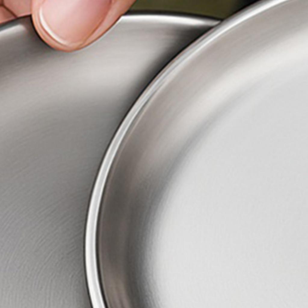 Titanium Purification Plate Stackable Camping Tray Anti-Fall Outdoor Fruit Salad Plate Creative Home Dish Plate Camping Supplies