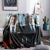 Two Men In Suits Damon Throws Blanket Flannel Blankets Plush for Couch Bed Gifts for Men Women Travel Picnic Blanket Christmas Fan Gifts