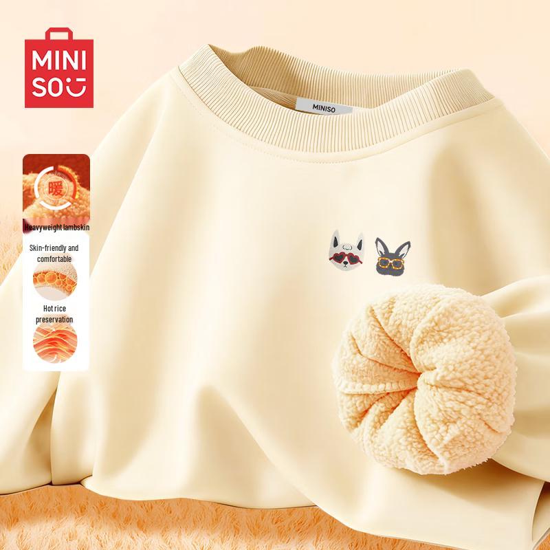 MINISO Men s Lamb Fleece Crewneck Sweatshirt M 2780₽