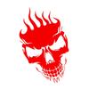Car Skull Sticker, Skull Sticker, Decal - Waterproof Car Reflective Decal with Skull Design