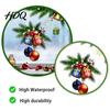 Easy Peel Wall Decals Christmas Window Clings Xmas Ball Gift Box with Pine Branch Holiday Balcony Glass Art Bell Snowflake Reusable Static