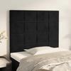 VidaXL Headboard Bedroom Furniture Bed Accessories Single Bed Heads Bed Frame Interior Black 80x5x118/128 3116364
