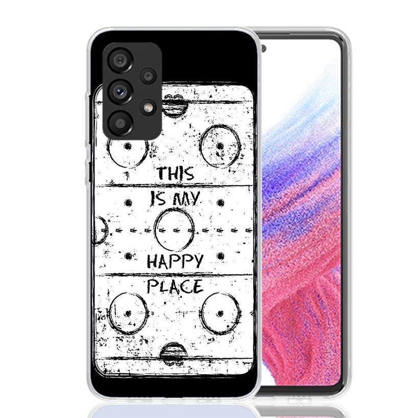 Ice Hockey Rink Sport Case Phone Cover for Samsung Galaxy A12 A22 A32 A42 A52 A72 A50S A51 A41 A31 A21S A40 A30S A20E A10 A70 A7