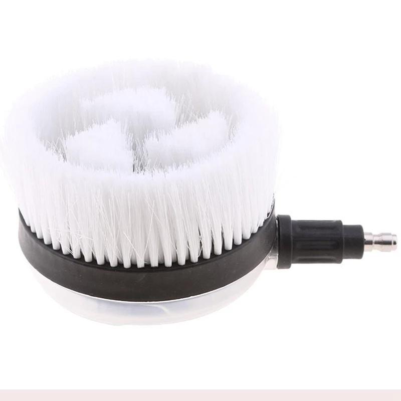 New Hydraulic Levels Car Wash Brush Automatic Rotation Washer Car Cleaning Washing Plastic Head Tools with 1/4 Inch Quick Connect