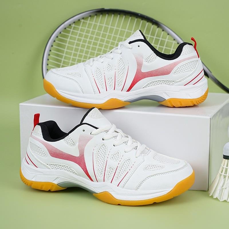 Kids Shoes Unisex Badminton Shoes Kids Adults Breathable Mesh Lining Non-Slip Rubber Sole Low-Cut Casual Sports Sneakers