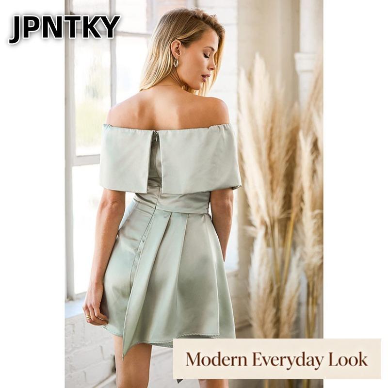 JPNTKY Fashion Summer Spring Solid Color Print Sleeveless Casual Dresses