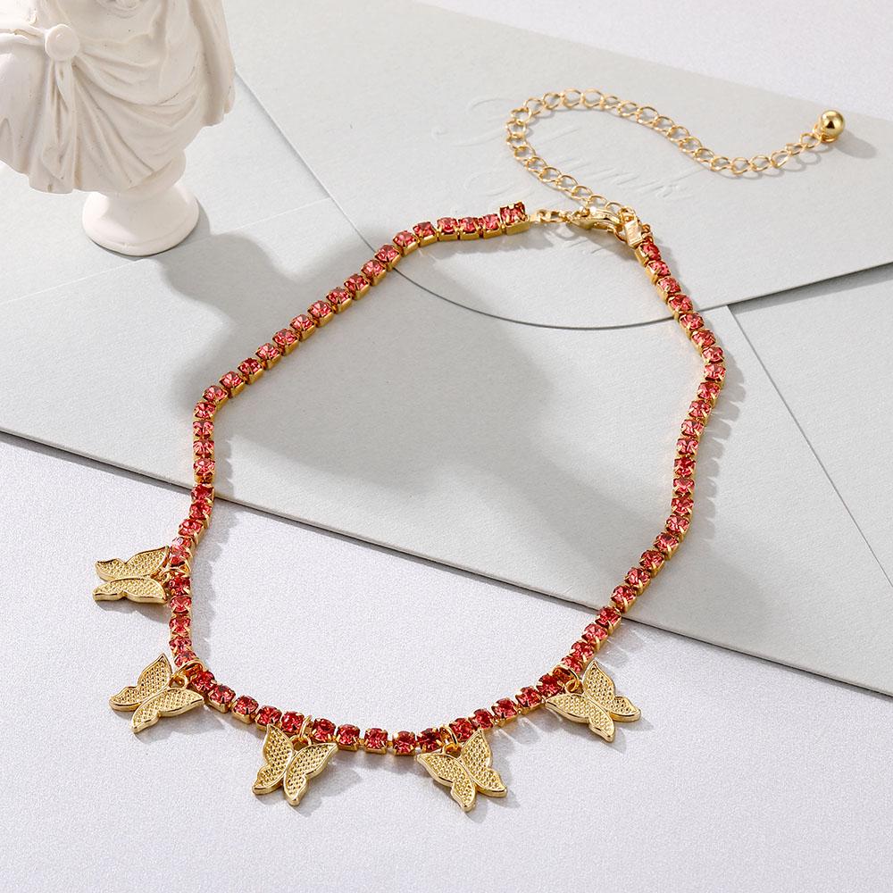 Schmetterlingskette Schmetterlingsanhänger Halskette Damen Schlüsselbeinkette Mode Damen Schmuck Mädchen Geschenk