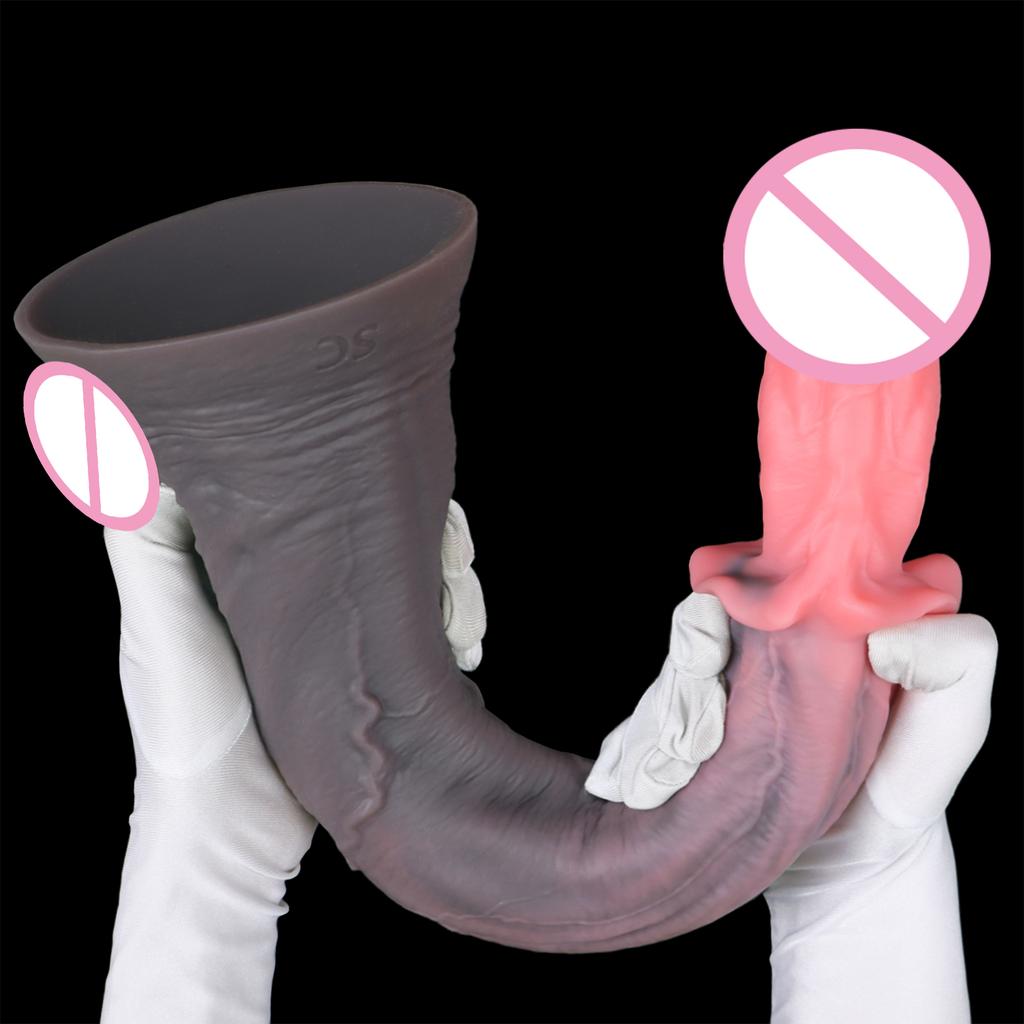 2026 Realistic Animal Long Huge Dildo Penis Suction Cup Huge Dildo for Women Men Gay Silicone Large Penis G Spot Clitoris Stimulator Adult Sex Toys