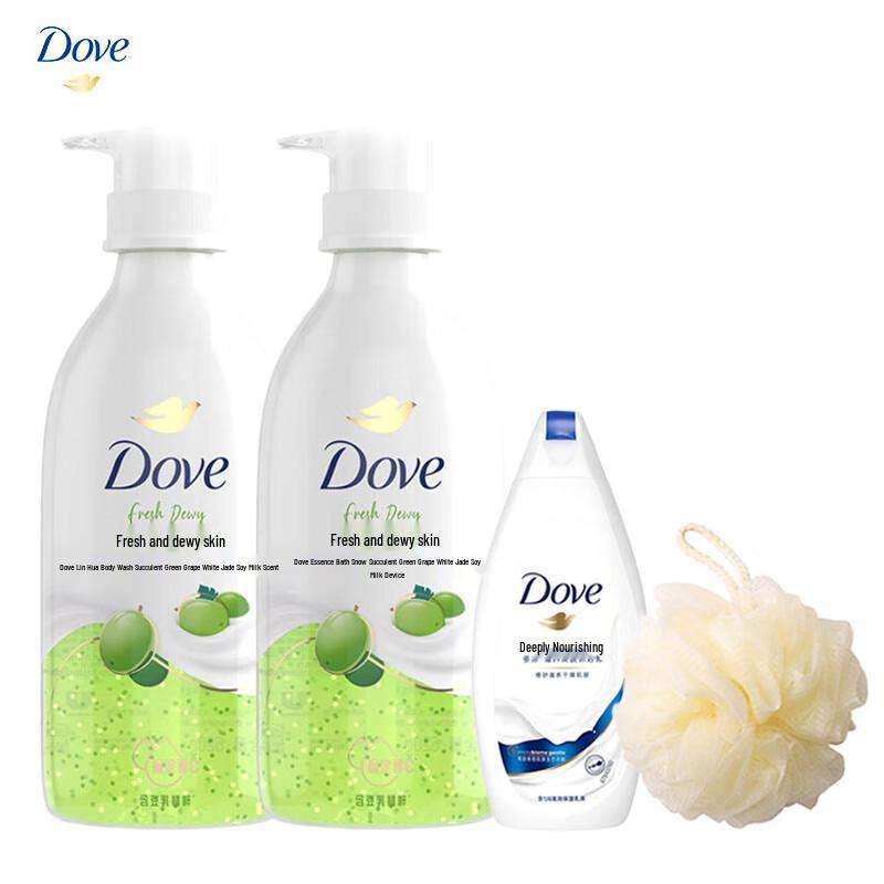 Dove Succulent Green Grape & Soy Milk Shower Gel Set