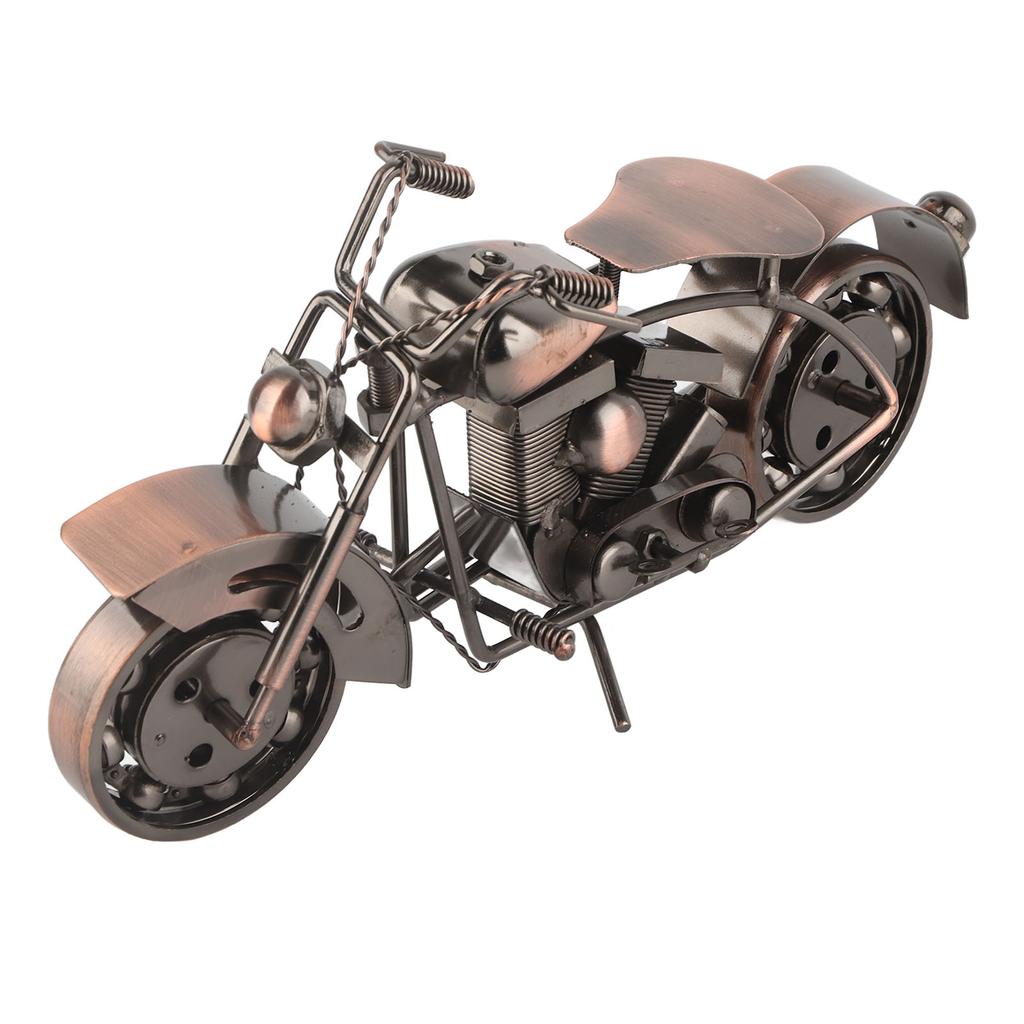 Metal Motorcycle Ornaments Retro Decorative Exquisite Workmanship Iron Ornaments for Living Room