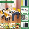 Children's Multifunctional Toy Table with Large Building Blocks