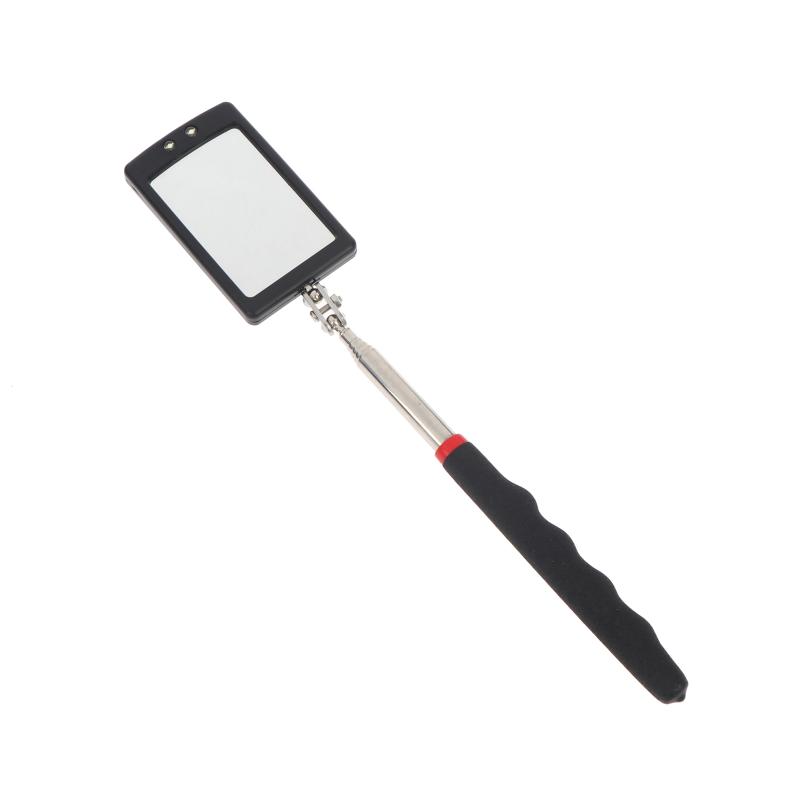 Car 360° Inspection Mirror Led Light Telescopic Inspection Mirror For Check The Condition Of Vehicle Automotive Repairs Tools