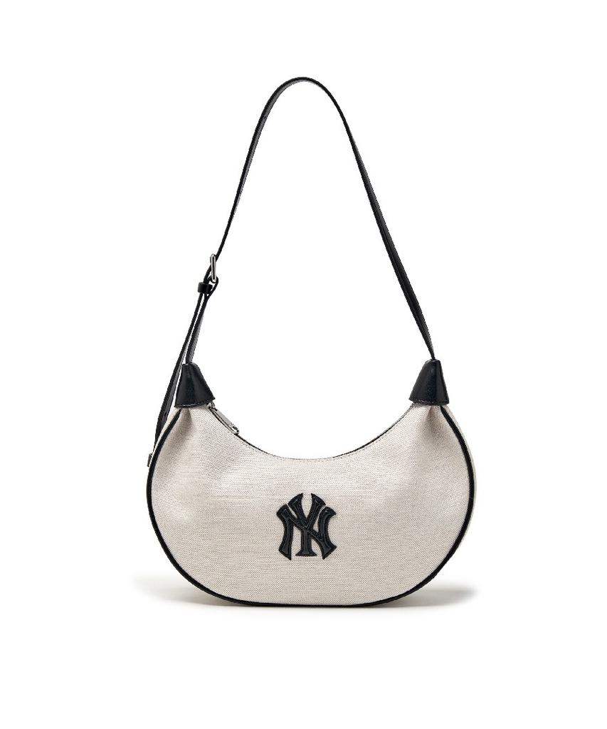 Mlb Basic Canvas Hobo Bag Ny (Ivory)