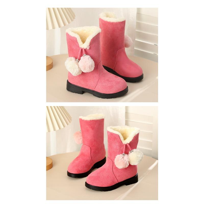 Children's Snow Boots, Girls' Boots, New Style Boots, Lined with Fur, Short Boots, Cotton Shoes