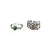 Zircon High-End Irregular Texture Ring Design Niche Cold Wind Index Finger Ring Fashion Personalized Accessories