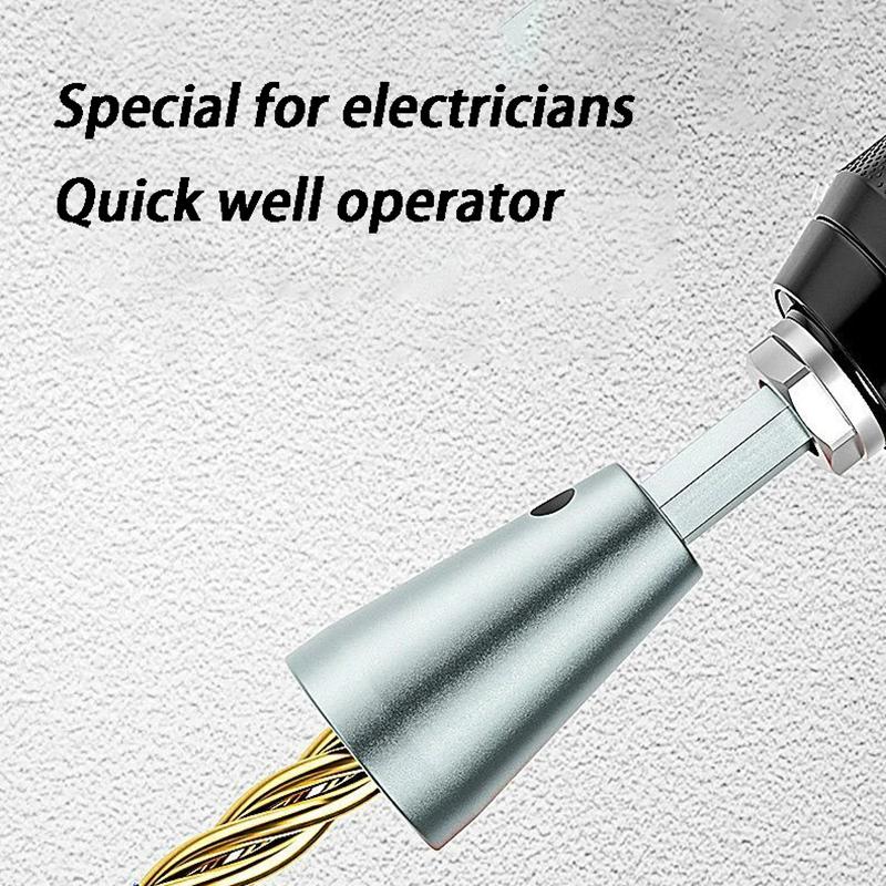 Automatic Wire Equalizer Electricians Hexagon Wires Wrapper Threading Tool Accessories Electric Drill Special Wire Equalizer