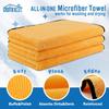 HOMEXCEL Microfiber Towels For Car, Premium Cleaning Cloth Lint Free,Scratch Free, Strong Water Absorption, Car Washing Drying Towel For Household,