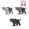MOC Mediaeval Times Building Blocks Orc Mounts Wolf Flags Army Soldiers Character Accessories Bricks Animal Toys Gifts R064 DIY