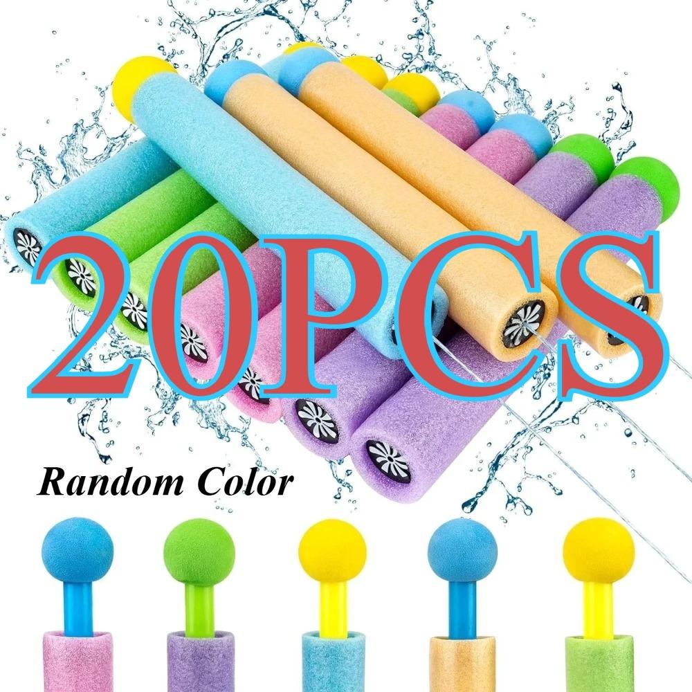 5/20 Pcs Kids Water Guns Set – Foam Bubble Sprayer Blaster with Detachable Nozzle, Beach & Pool Summer Toys for Outdoor Play