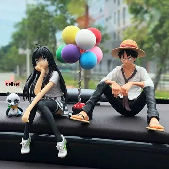 Luffy Yukino One Piece Dashboard Ornament - Cute Car Decoration Figure