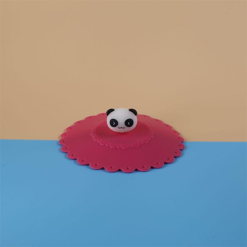 Buntes Silikon-Becherdeckel in Stiftform, Niedliche figürliche Gestaltung, Staubdichter Becherdeckel, Geeignet für Schüler.