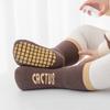 Baby Jungen Mädchen Anti-Rutsch Baumwollsocken Niedliche Kleinkinder Kinder Winter Dick Warm Rutschfest Grip Boden Sicher Laufsocken