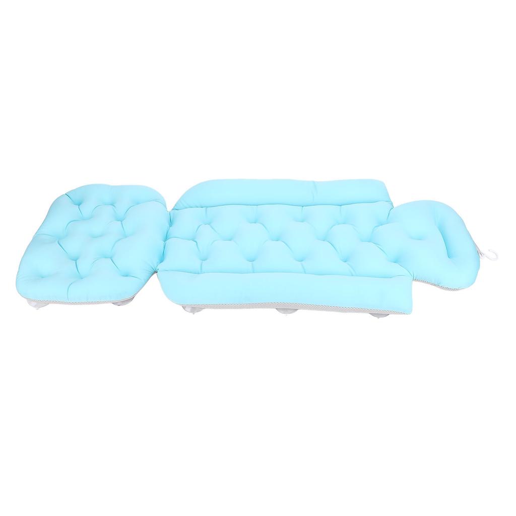 Full Body Bath Pillow Lengthened Type Adult Bath Mat for Hd Neck Support with Suction Cups