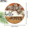 Garden Decorations,autumn Harvest Festival Decorations,wooden Hanging Decorative Signs,"hello Pumpkin"logo, 2D Flat Products