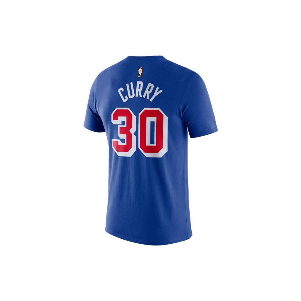 Nike NBA Golden State Warriors 75th Anniversary Retro Edition T-Shirt Men Tops Blue DA7342-401