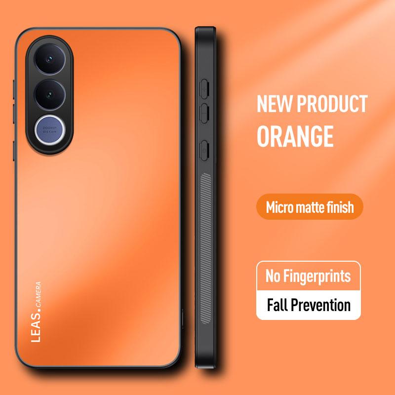 

For Vivo V70 FE V70FE Luxury ShockProof AG Frosted Soft TPU+PC Matte Back Cover For Vivo V70 Elite V70Elite Phone Case Coque VIVO V70 FE оранжевый