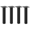 Vidaxl Coffee Table Legs, 4 Pcs, Black, 30-32 Cm, Steel