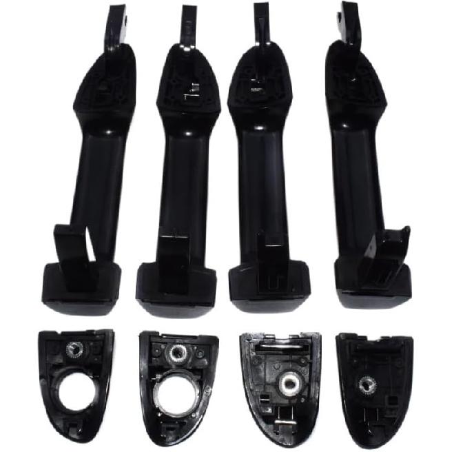 Exterior Door Handle Set Black Beige Chrome/Fit for Kia Spectra Spectra5 Cerato 2004-2009 Outside Inside Front Rear Left Right Door Handle Driver &