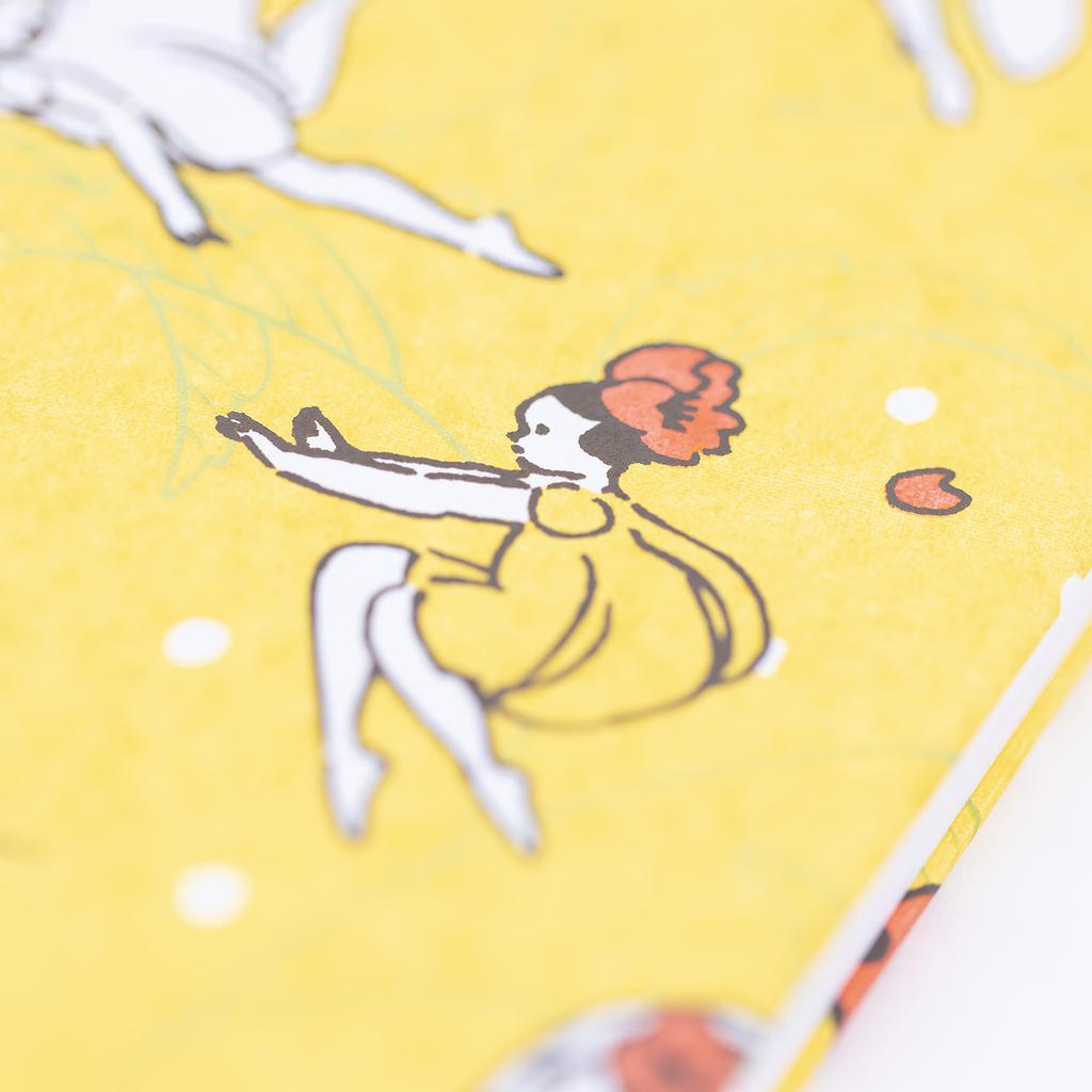 Haibara Red Stamp Book and Insect Masukoeri x Haibara Collaboration Product Flower and Insect Arabesque (Flower Arabesque)