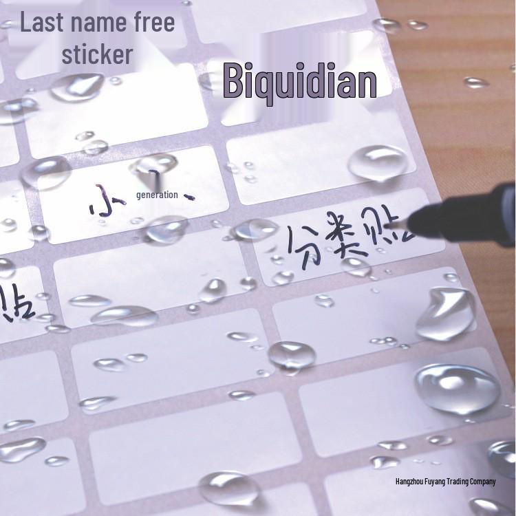 Waterproof Silver Label Stickers for Kitchen Storage and Seasoning Marking