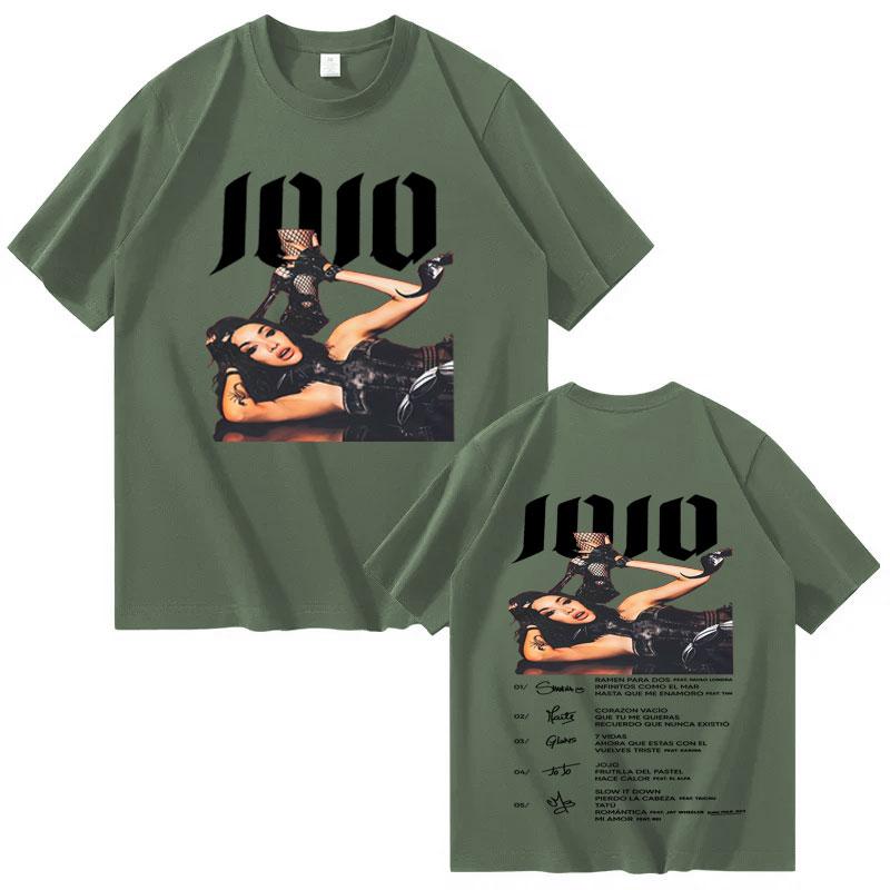 

Singer Maria Becerra Jojo Graphics 2025 Gothic Tees Mens Women Fashion Tshirt Shortsleeved Cotton Casual High Quality Tshirts 4XL