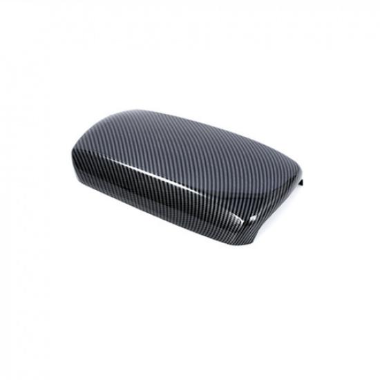 Carbon fiber Central Storage Box Decor Cover 1pc For Corolla Cross -2024